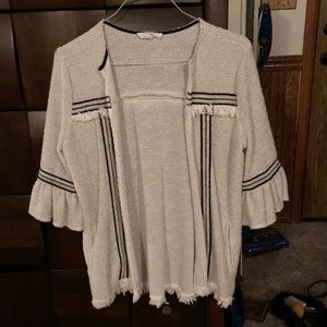 Cream and black jacket